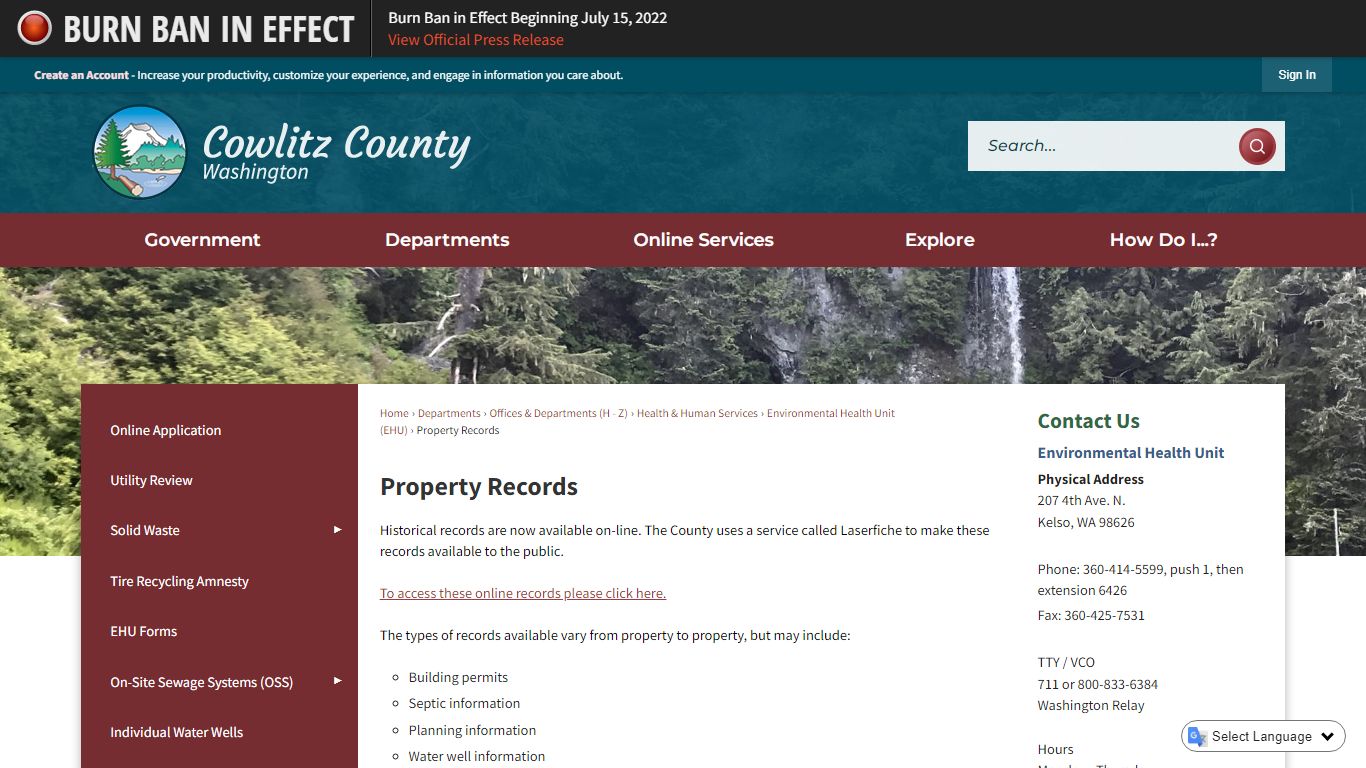 Property Records | Cowlitz County, WA - Official Website